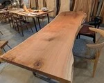 一枚板テーブル　クルミ